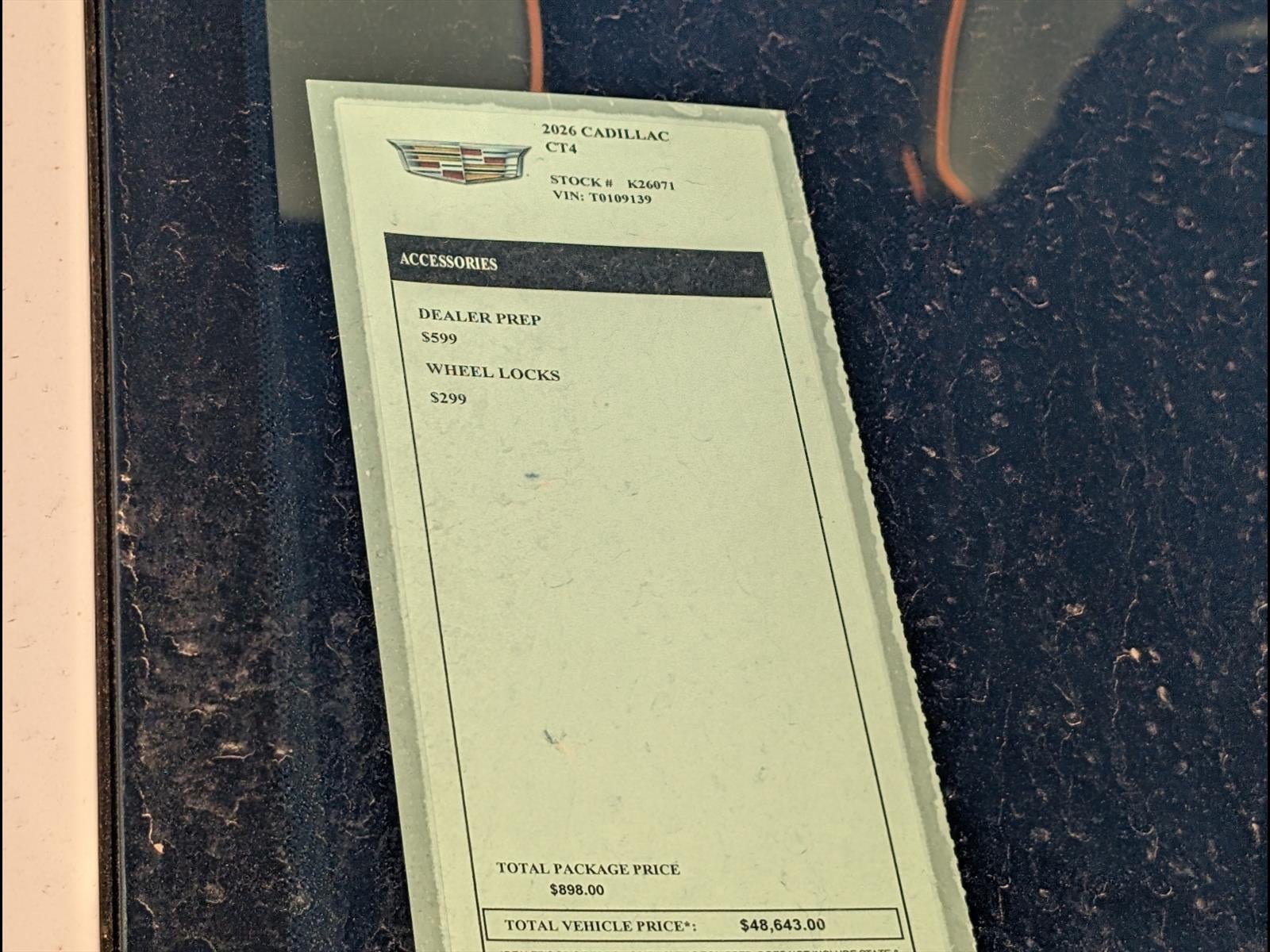 2026 Cadillac CT4 Sport