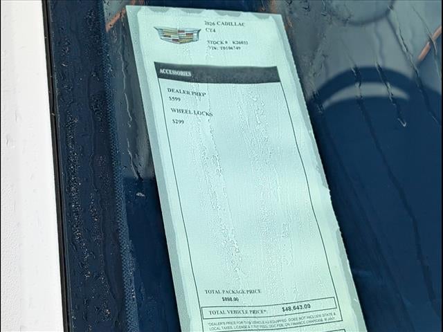 2026 Cadillac CT4 Sport