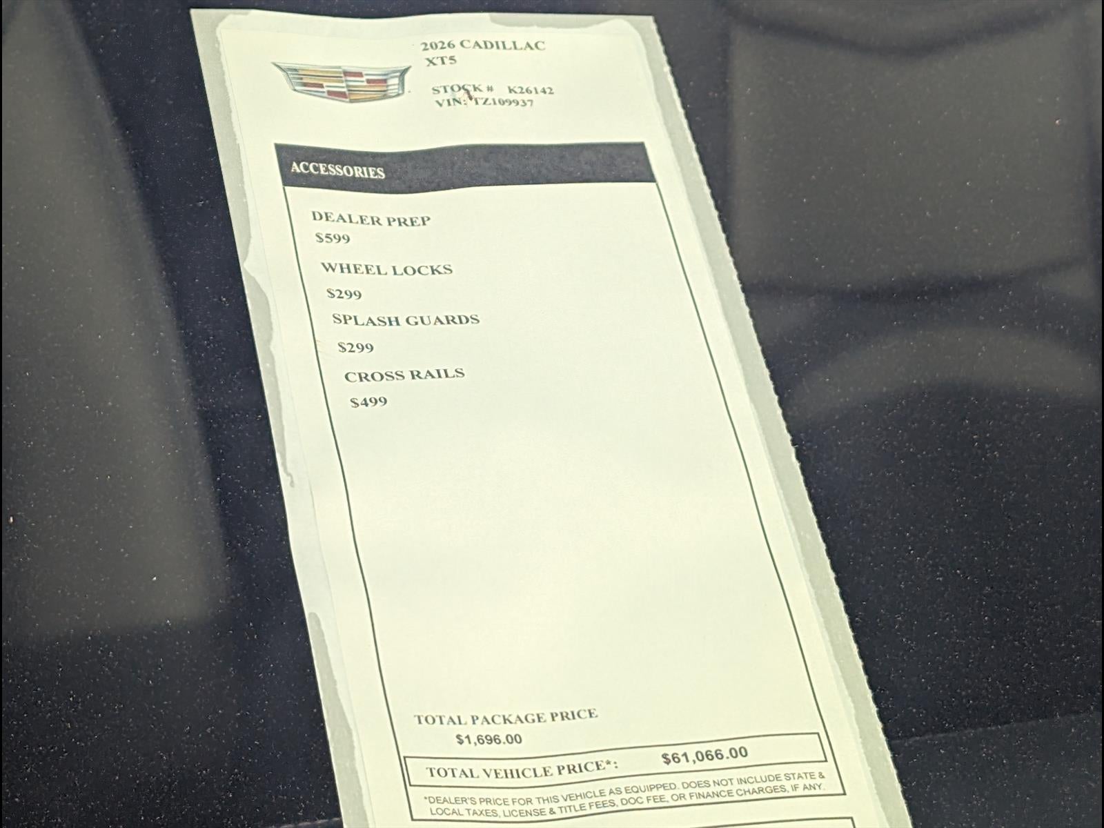 2026 Cadillac XT5 Premium Luxury